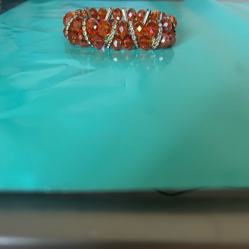 Orange Crystal Bracelet